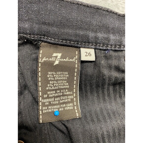 7 For All Mankind The Relaxed Skinny Women's Distressed Jeans Sz 26 - Picture 8 of 9